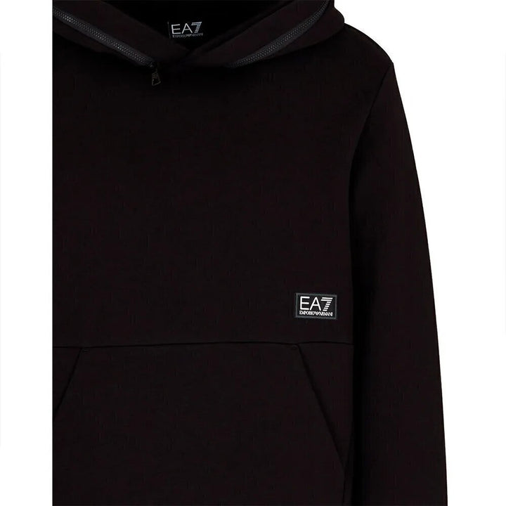 EMPORIO ARMANI EA7  Felpa Train Tape Premium Zip Cappuccio Uomo |  JEK PIT