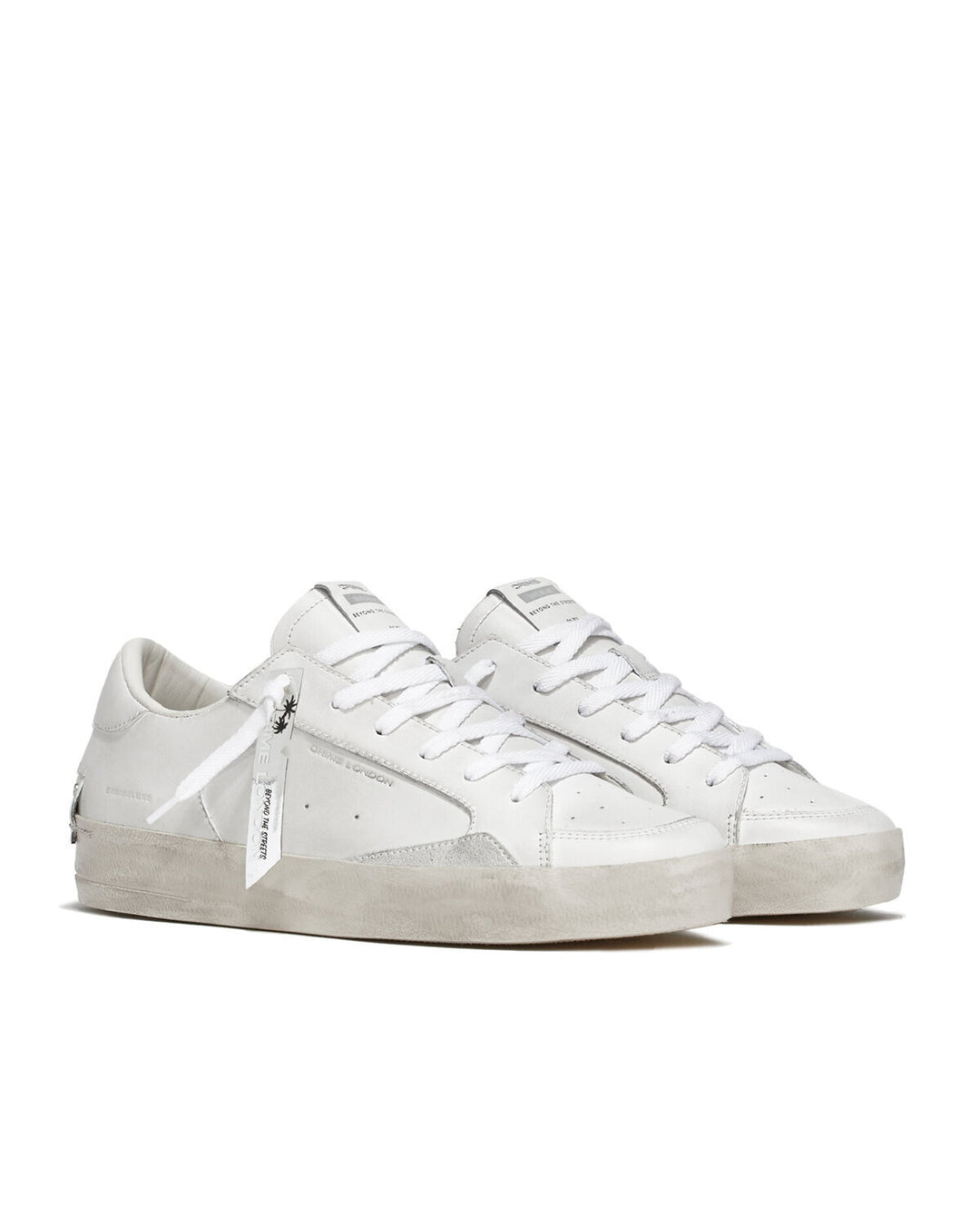 CRIME LONDON  Sneakers Sk8 Deluxe Allwhite Uomo |  JEK PIT