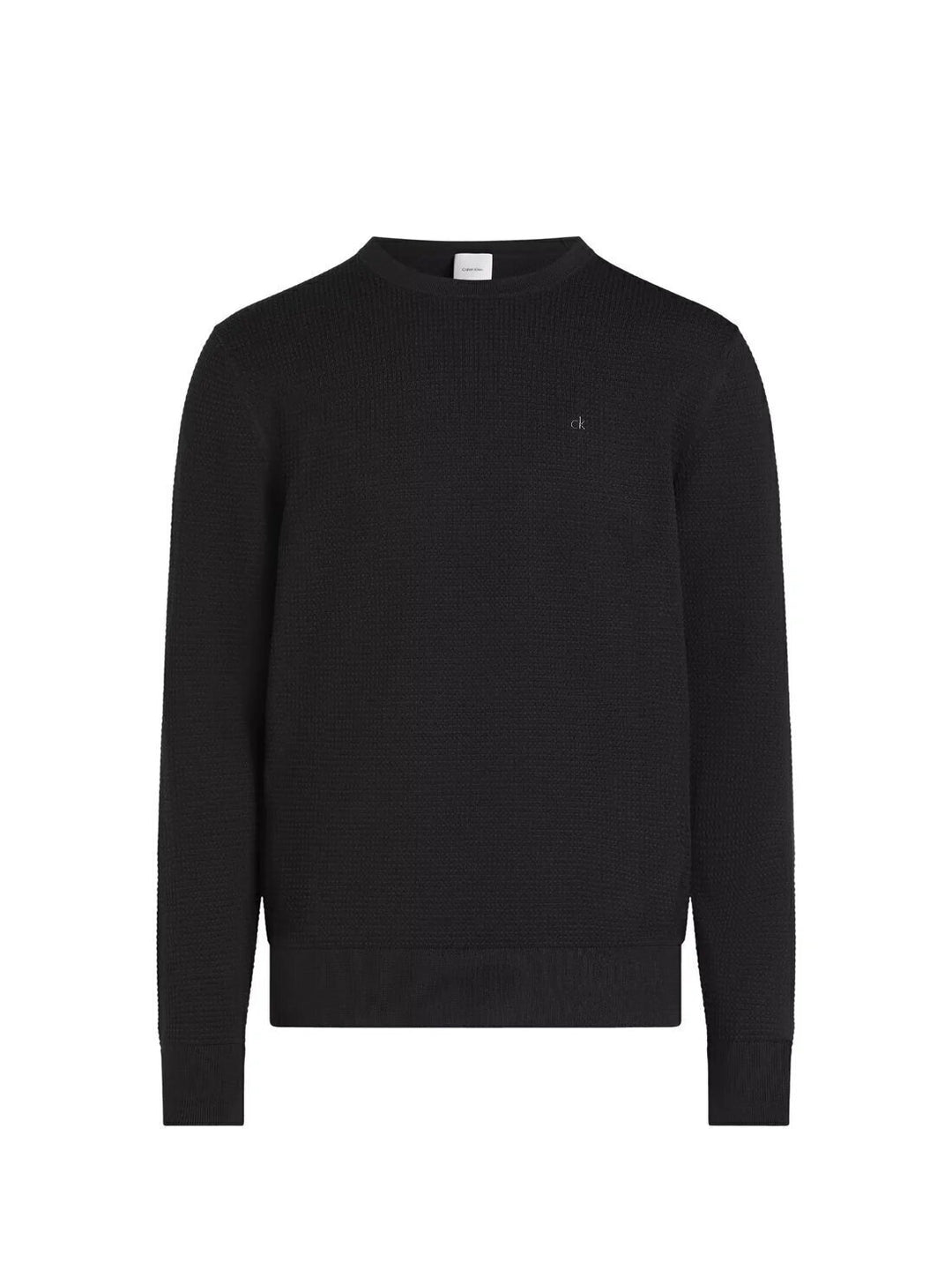 CALVIN KLEIN  Maglione Giro Martellato Waffle Uomo |  JEK PIT
