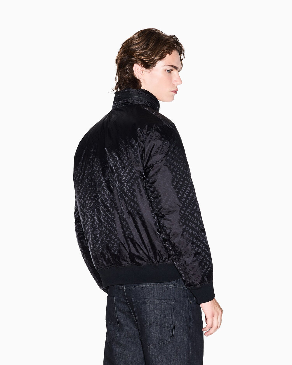 ARMANI EXCHANGE  Bomber Allover Logo Cappuccio Estr. Uomo |  JEK PIT