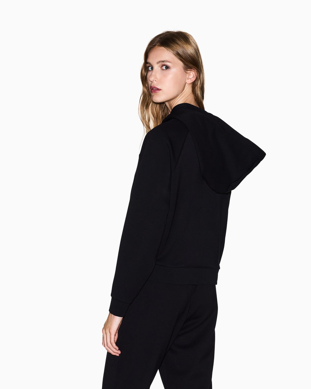 ARMANI EXCHANGE  Felpa Capp. Logo Con Strass Su Tinta Donna |  JEK PIT