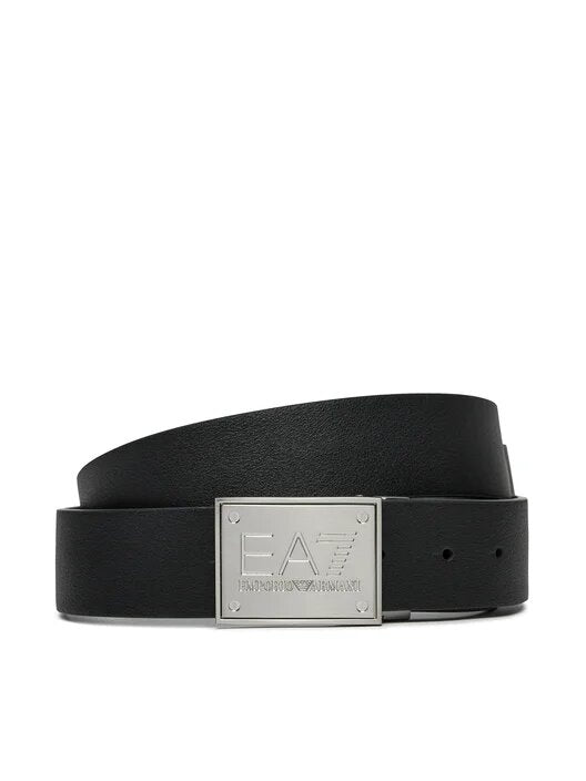EMPORIO ARMANI EA7  Cintura Placca Argento Bicolor Uomo |  JEK PIT