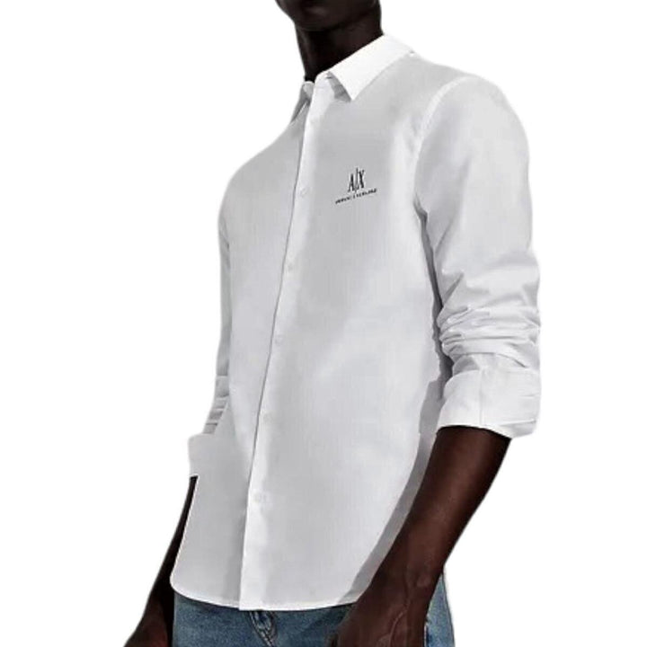 ARMANI EXCHANGE  Camicia Con Logo Ricamato Uomo |  JEK PIT