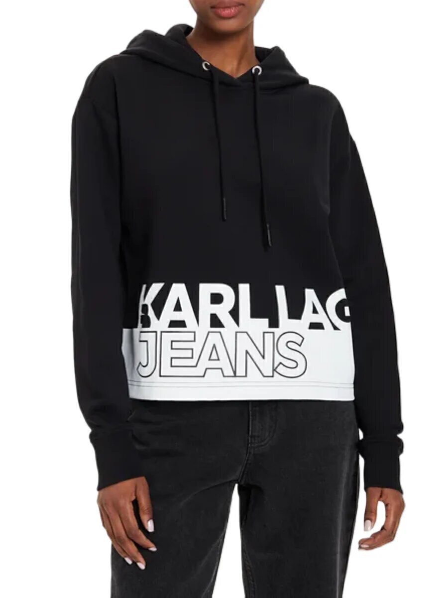 KARL LAGERFELD  Felpa Cappucco Stampa Fondo Gr Donna |  JEK PIT