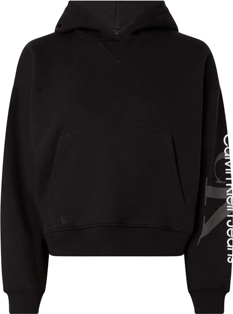 CALVIN KLEIN  Felpa Cappuccio Stampa Manica Donna |  JEK PIT