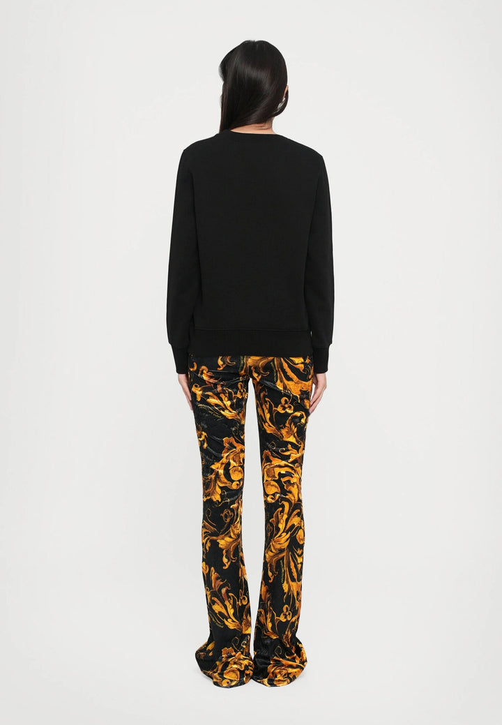 VERSACE JEANS  Felpa Giro Con Ricamo Gold Donna |  JEK PIT