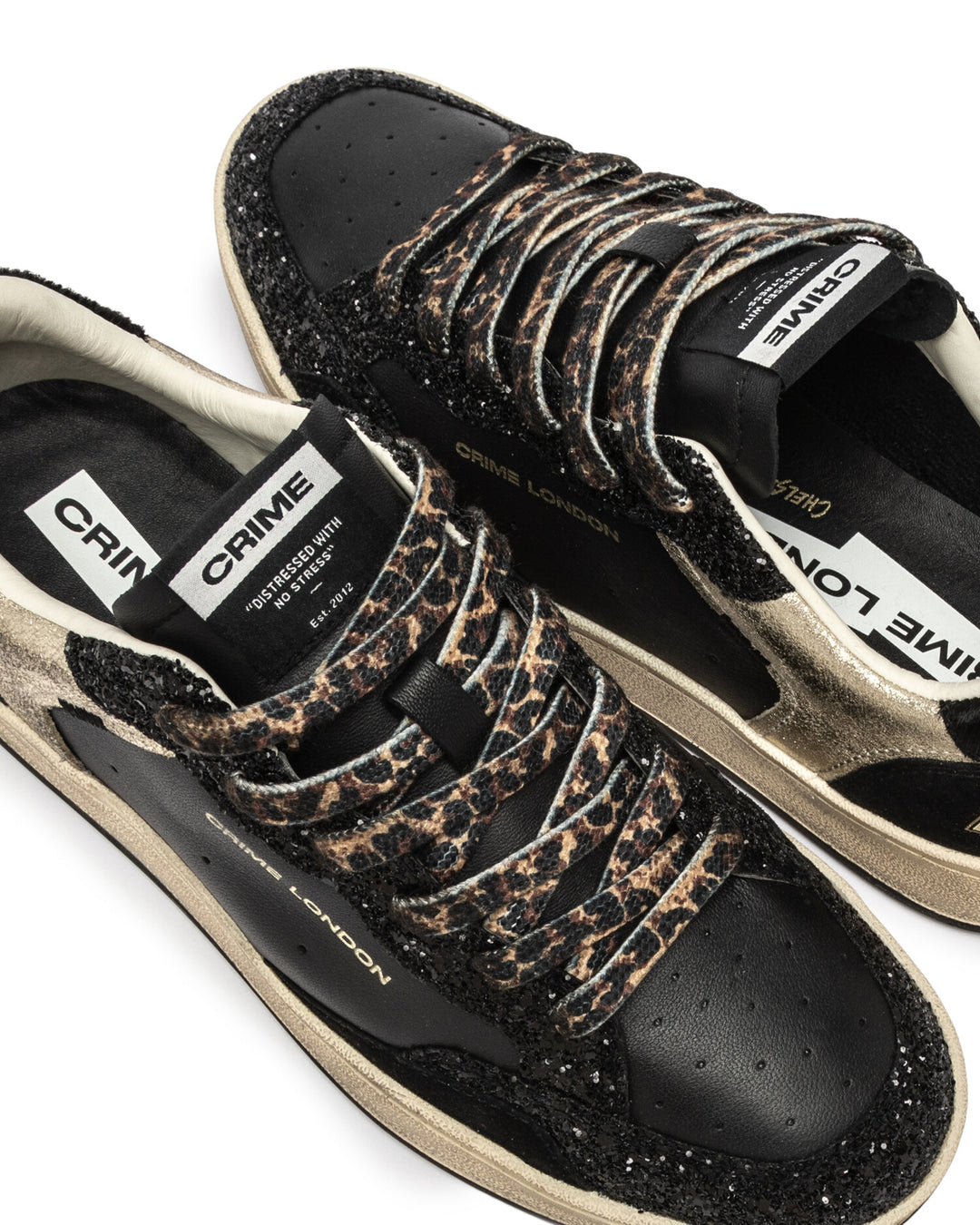 CRIME LONDON  Sneakers Chelsea Brill Lacci Leop Donna |  JEK PIT