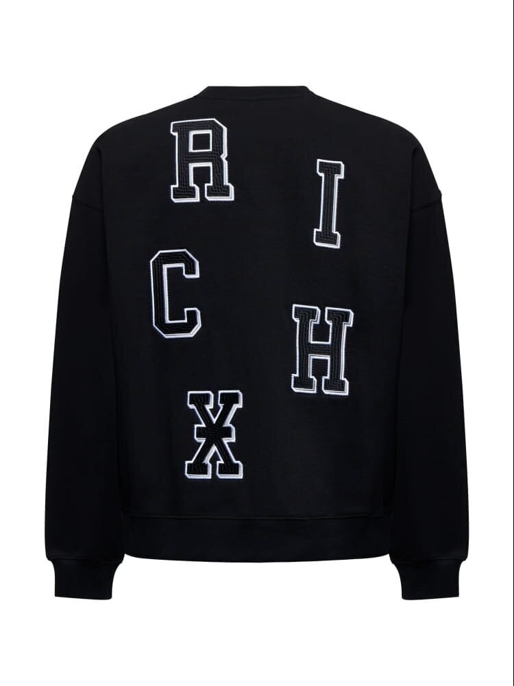 JOHN RICHMOND  Felpa Giro Con Patch Retro Uomo |  JEK PIT