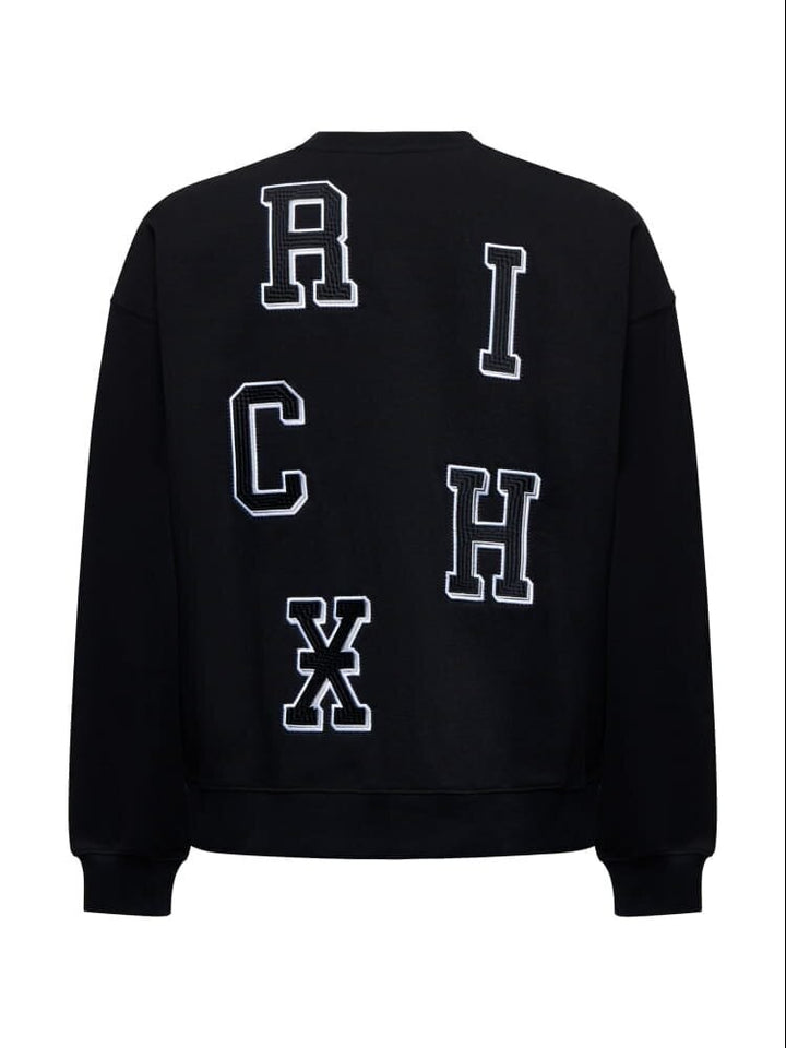 JOHN RICHMOND  Felpa Giro Con Patch Retro Uomo |  JEK PIT