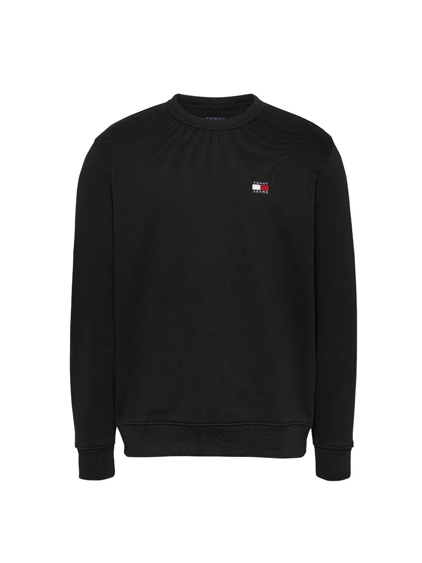 TOMMY JEANS  Felpa Giro Flag Ricamata Uomo |  JEK PIT