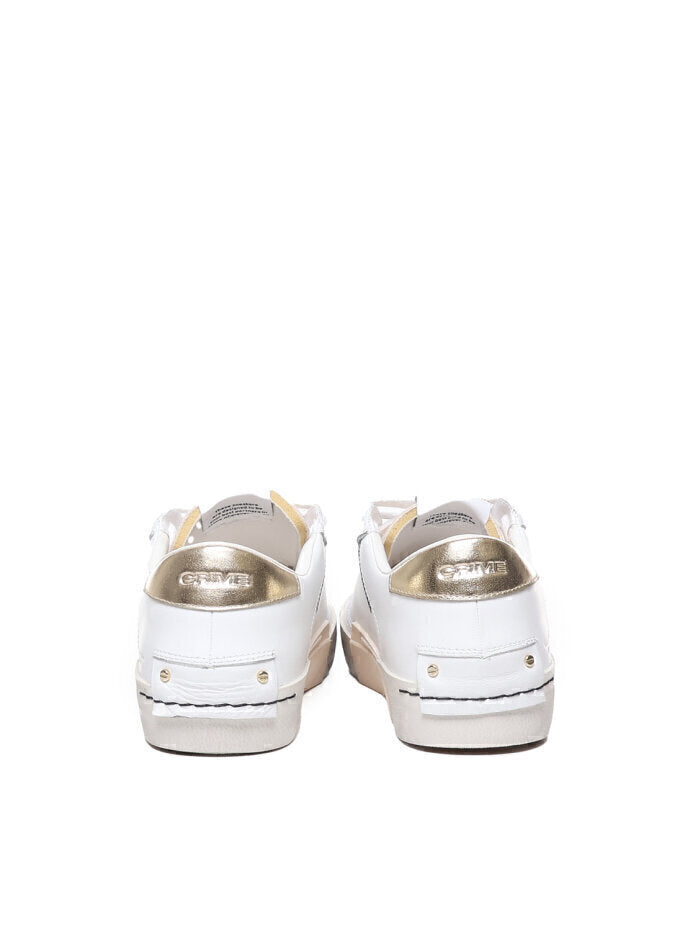 CRIME LONDON  Sneakers Bassa Distressed Gold Donna |  JEK PIT