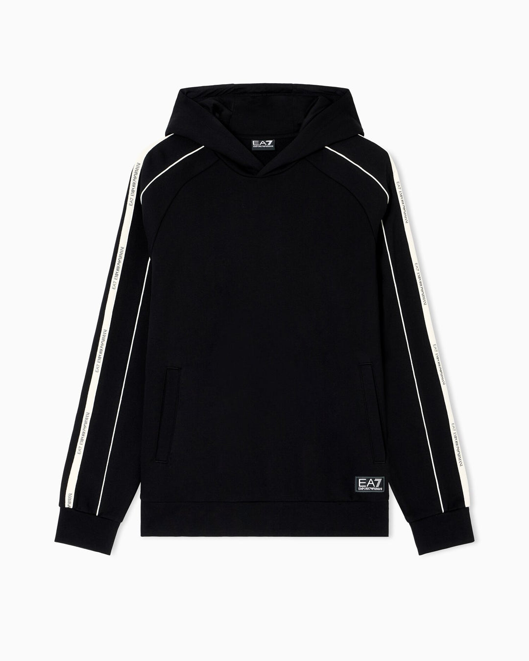 EMPORIO ARMANI EA7  Felpa Capp. Logo Su Banda Manica Piccolo Uomo |  JEK PIT