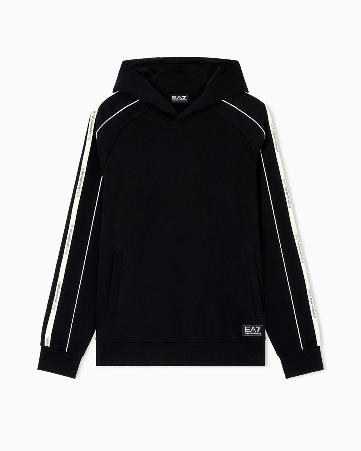 EMPORIO ARMANI EA7  Felpa Capp. Logo Su Banda Manica Piccolo Uomo |  JEK PIT