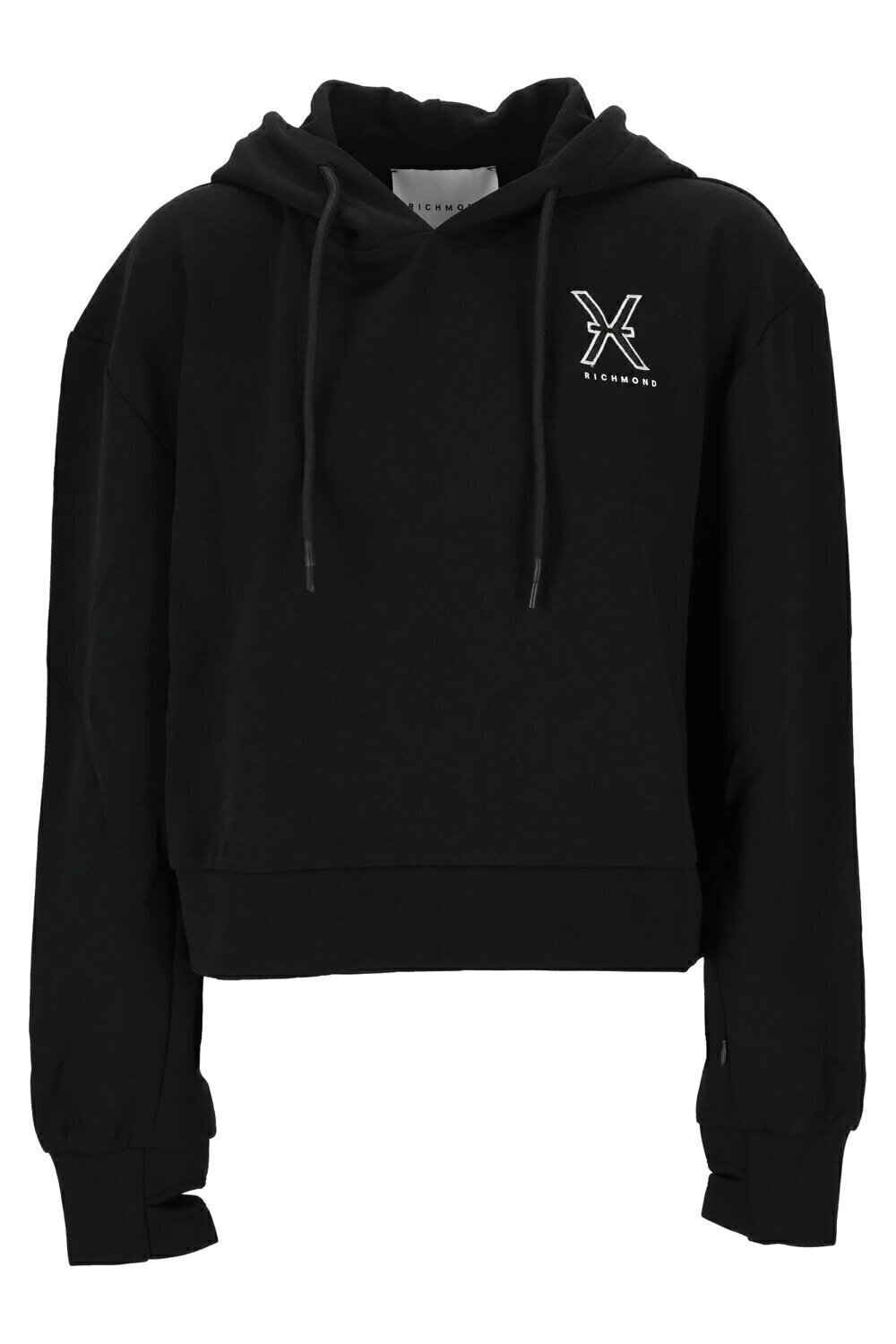 JOHN RICHMOND X  Felpa Cappuccio Con Logo Ricamato Donna |  JEK PIT