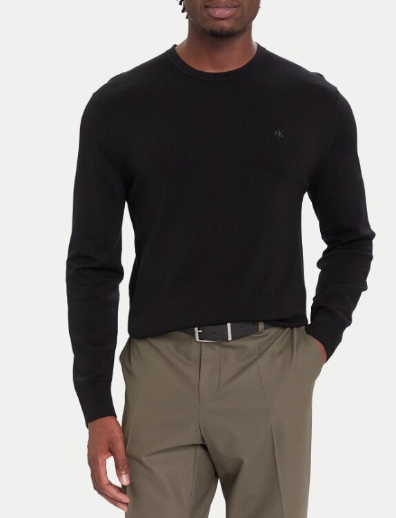 CALVIN KLEIN  Maglione Giro Basic Logo Uomo |  JEK PIT