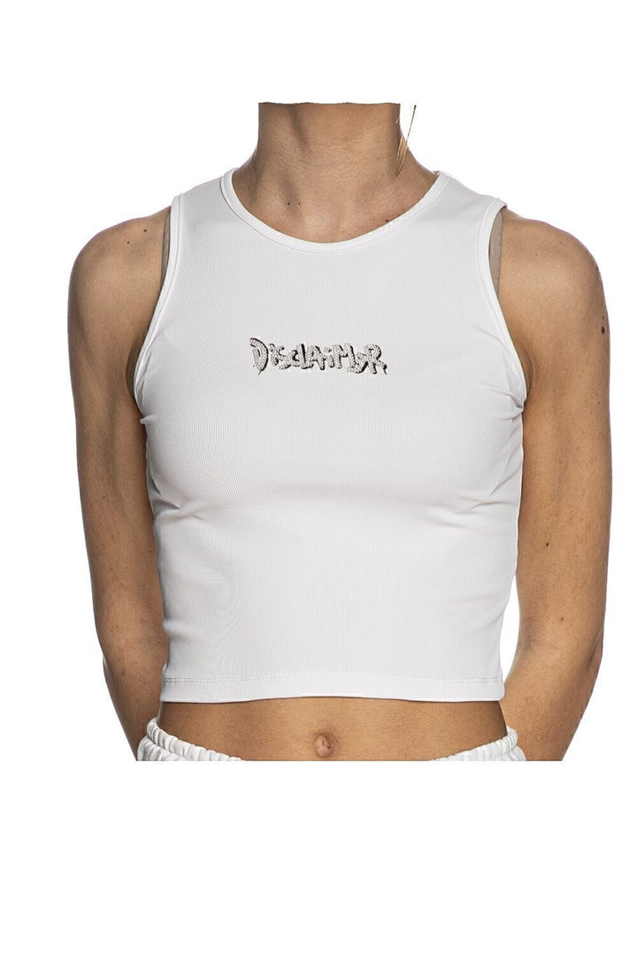 DISCLAIMER  Canotta Stampa Borchie Pc Donna |  JEK PIT