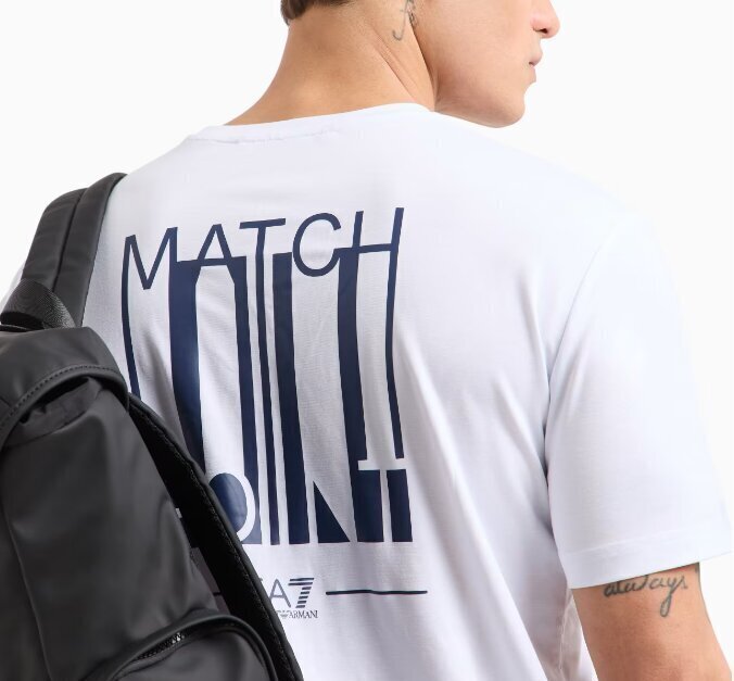 EMPORIO ARMANI EA7  t-Shirt Tennis Club Stampa Retro Uomo |  JEK PIT