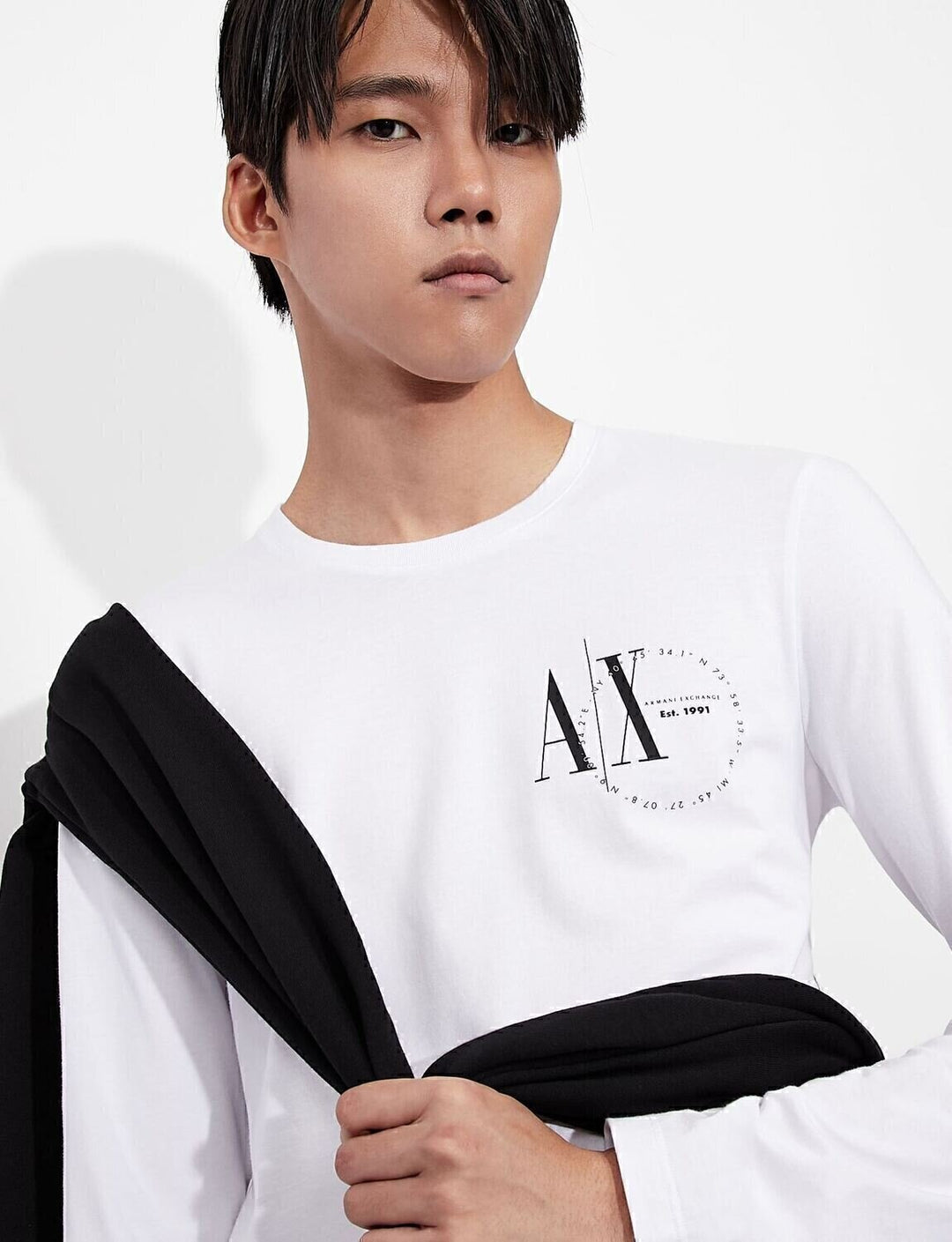 ARMANI EXCHANGE  t-Shirt M.lunga Logo Est.1991 Uomo |  JEK PIT