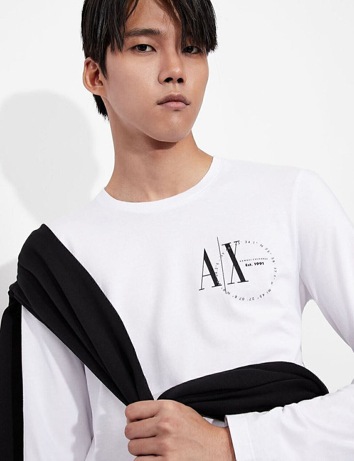 ARMANI EXCHANGE  t-Shirt M.lunga Logo Est.1991 Uomo |  JEK PIT