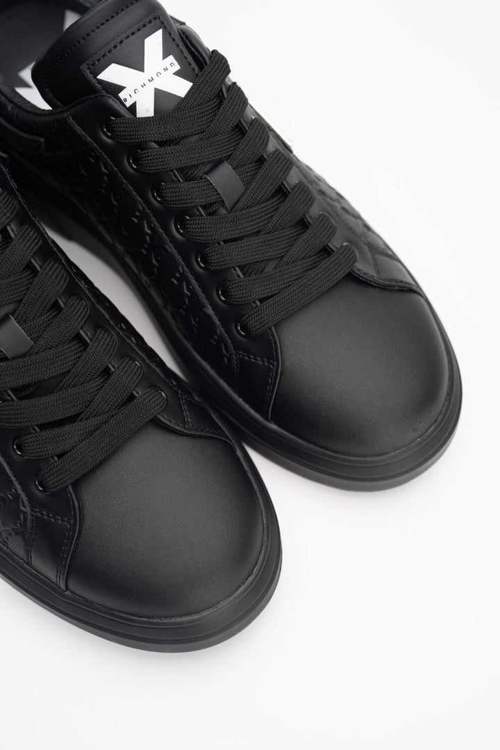 JOHN RICHMOND X  Sneakers Leather Logo x Allover Su Tinta Uomo |  JEK PIT