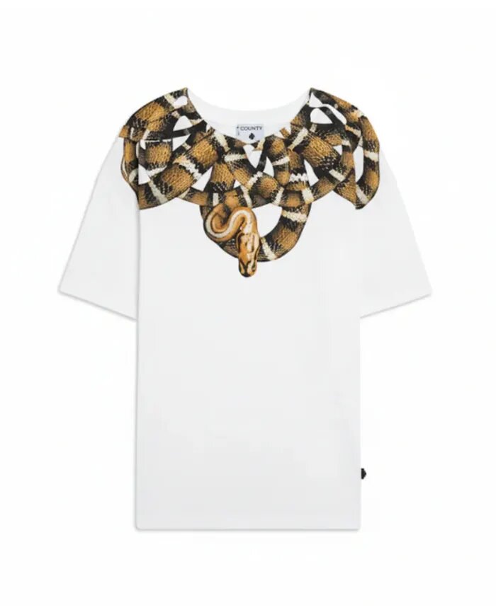 COUNTY OF MILAN - BURLON  t-Shirt Giro Brown Snakes Uomo |  JEK PIT