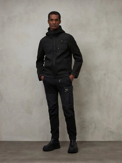 BLAUER  Felpa Con Cappuccio Neoprene Uomo |  JEK PIT