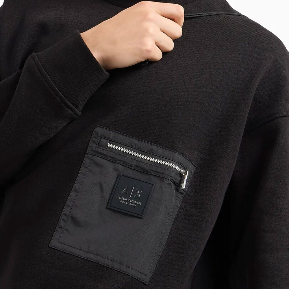 ARMANI EXCHANGE  Felpa a Giro Taschino Con Zip Uomo |  JEK PIT