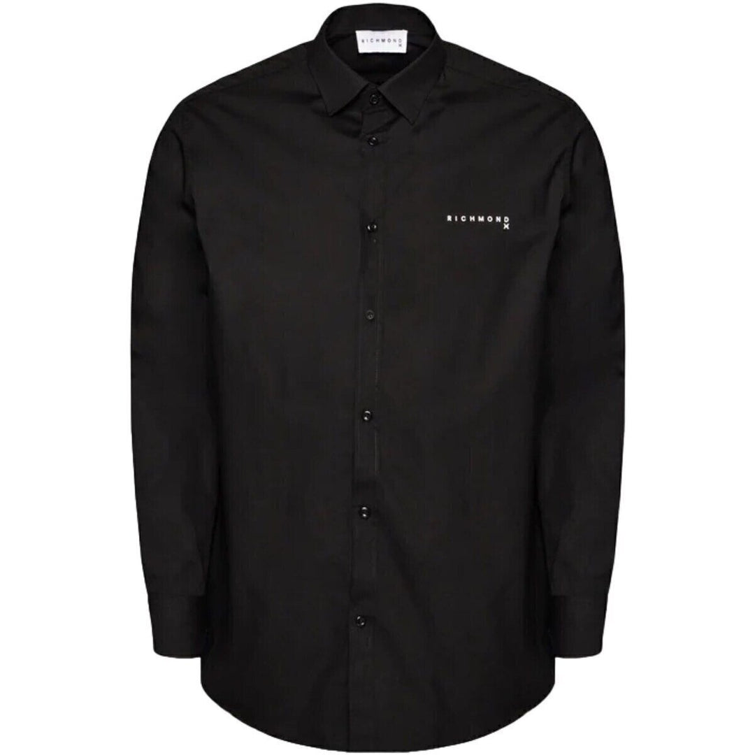 JOHN RICHMOND X  Camicia Bottoni Scoperti Logo Uomo |  JEK PIT