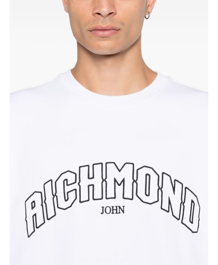 JOHN RICHMOND  Felpa Giro Con Ricamo Cornice Uomo |  JEK PIT