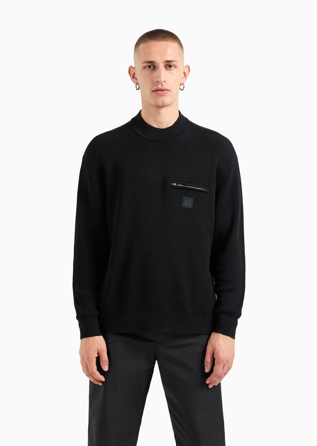 ARMANI EXCHANGE  Maglione a Costina Taschino Zip Uomo |  JEK PIT