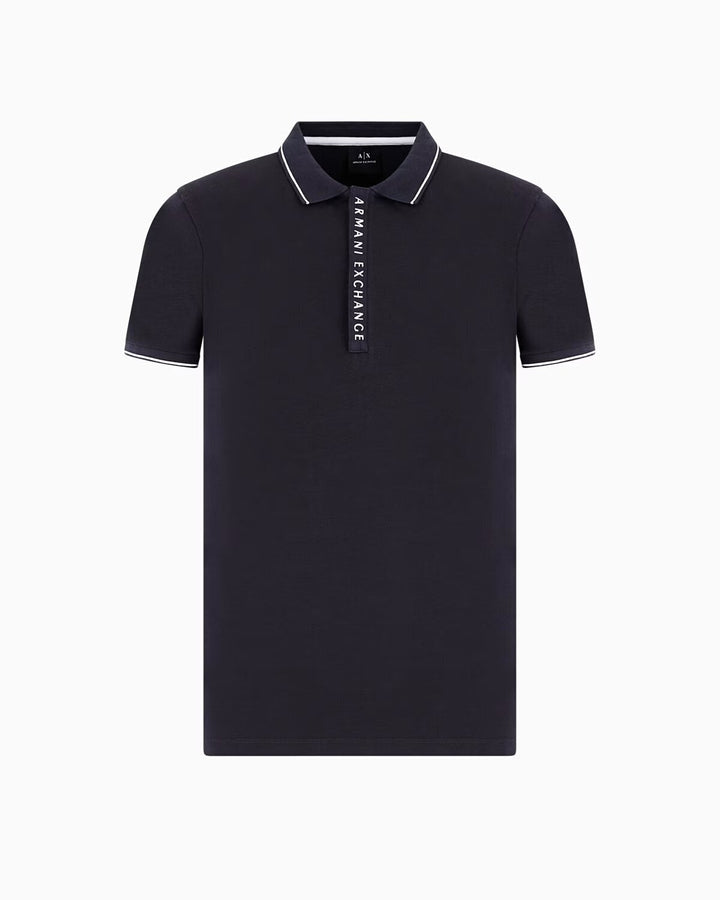 ARMANI EXCHANGE  Polo Logo Verticale Su Zip Uomo |  JEK PIT