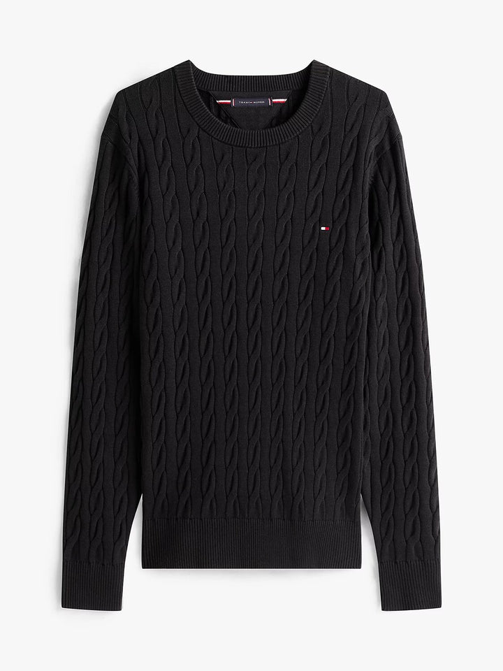 TOMMY HILFIGER  Maglione Giro Intrecciato Cable Uomo |  JEK PIT