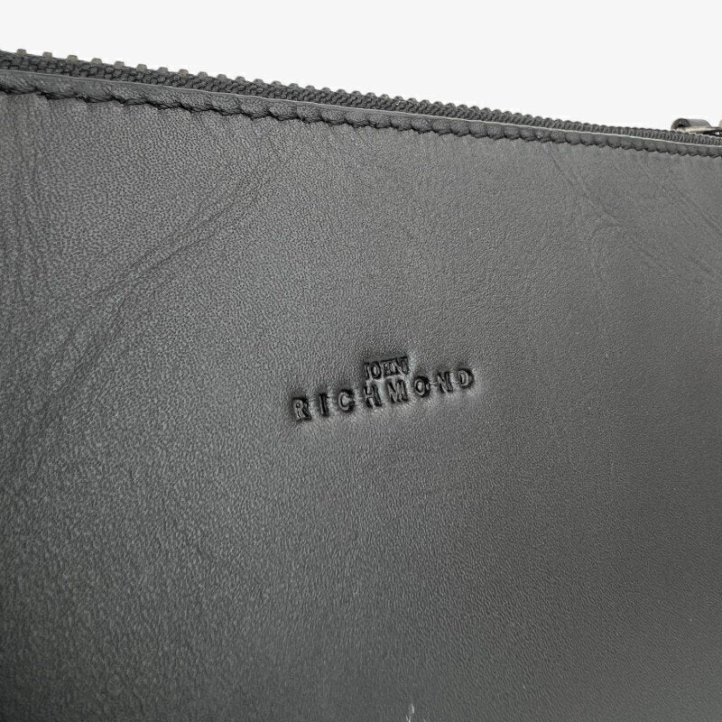 JOHN RICHMOND  Pochette Pelle Logo Rilievo Uomo |  JEK PIT