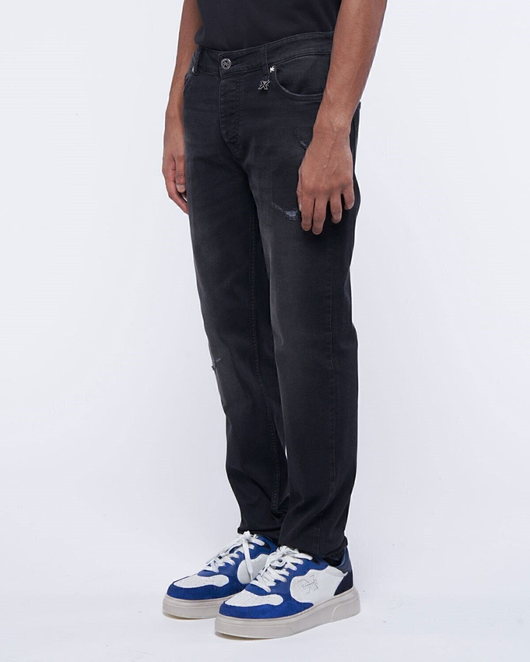 Jeans 5 Pockets Riven Strappato Uomo - JEK PIT