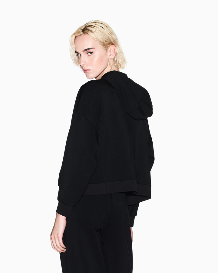 ARMANI EXCHANGE  Felpa Mezza Zip Logo Ricamato Su Capp. Donna |  JEK PIT