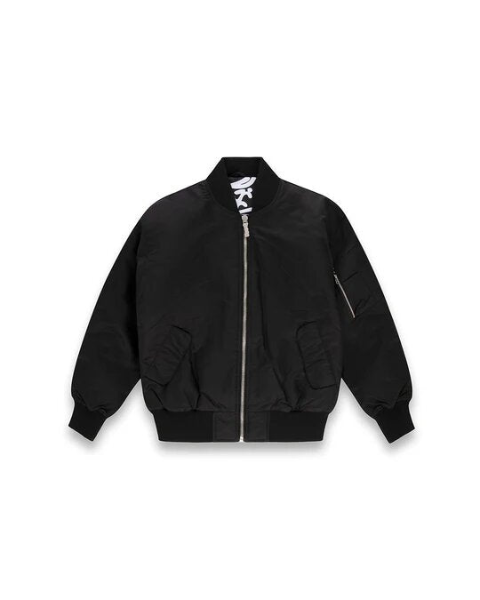 DISCLAIMER  Bomber Nylon Logo Spray Retro Grande Uomo |  JEK PIT