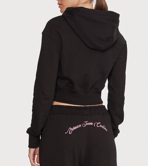 VERSACE JEANS  Felpa Con Cappuccio e Brillantini Donna |  JEK PIT