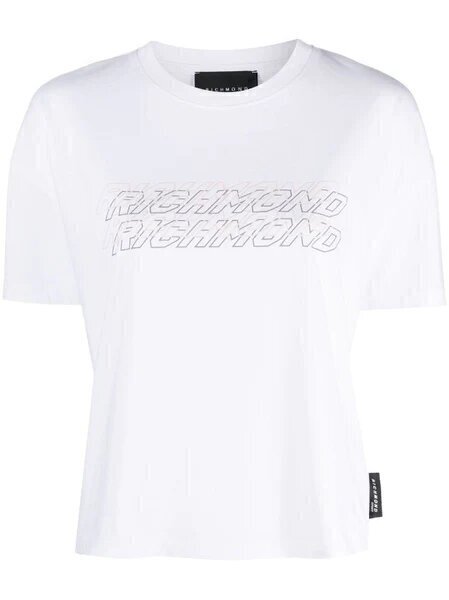 JOHN RICHMOND  t-Shirt Stampa Logo Multipla Donna |  JEK PIT