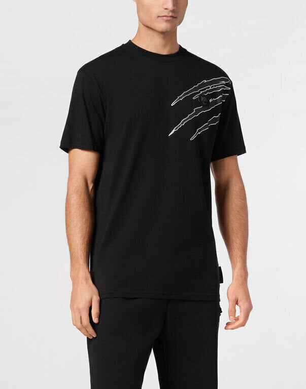 PLEIN SPORT  t-Shirt Round Neck Logo Fronte-Retro Uomo |  JEK PIT