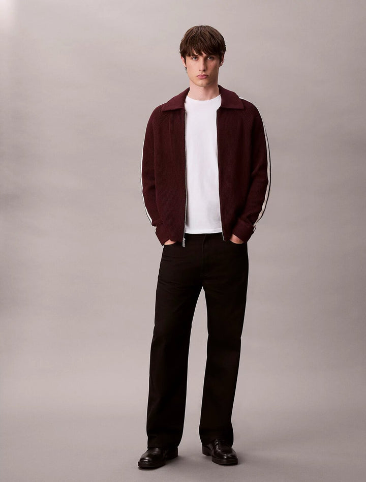 CALVIN KLEIN  Giacca In Maglia Collo Camicia Uomo |  JEK PIT