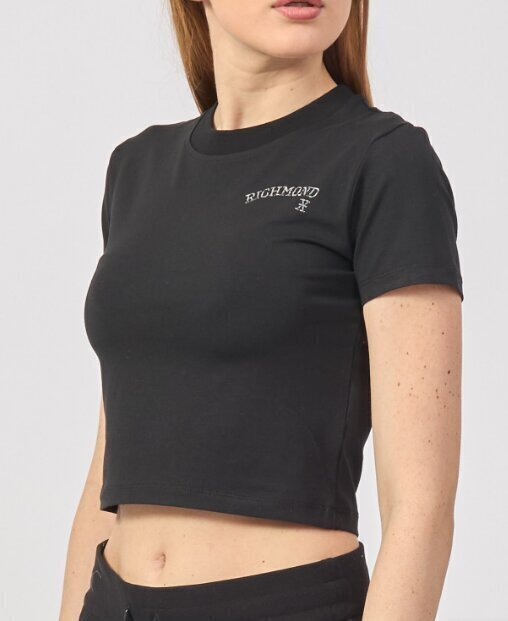 JOHN RICHMOND X  t-Shirt Corta Logo Argentato Pc Donna |  JEK PIT