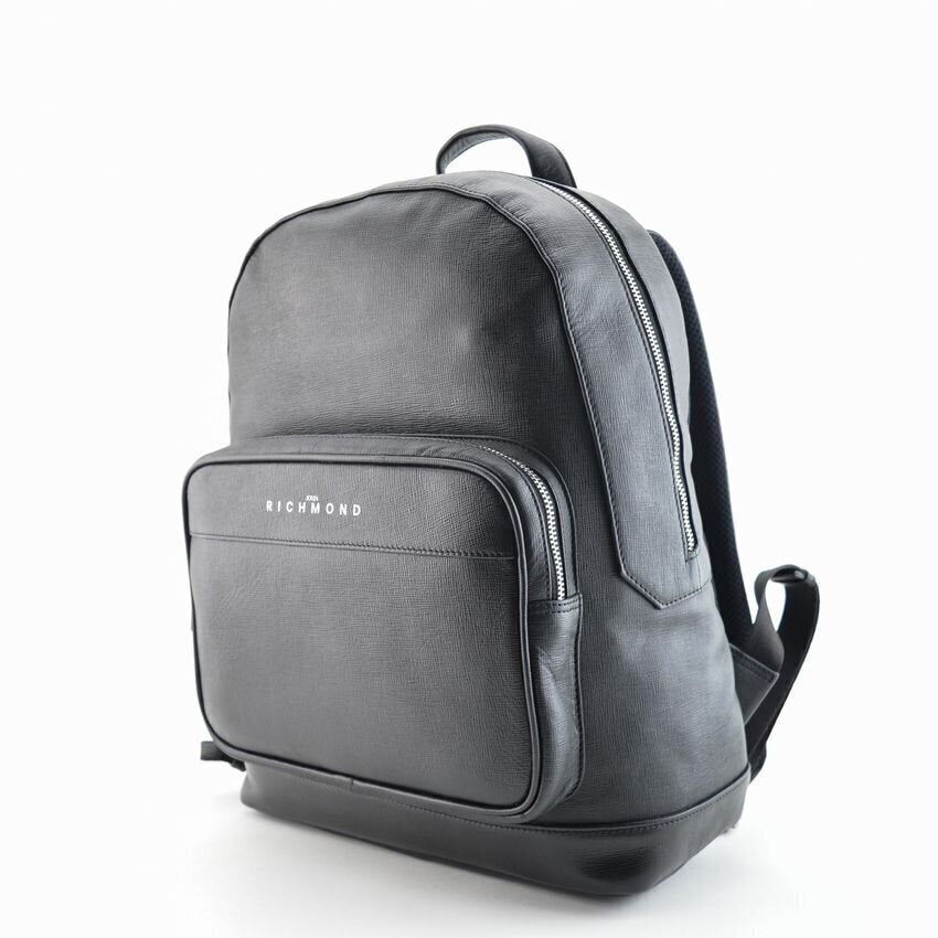 JOHN RICHMOND  Zaino Pelle Doppia Zip Logo Pc Uomo |  JEK PIT
