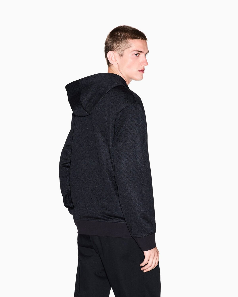 ARMANI EXCHANGE  Felpa Con Cappuccio Allover Series Uomo |  JEK PIT