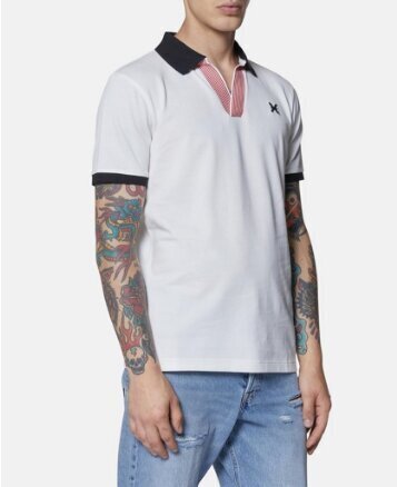JOHN RICHMOND X  Polo Senza Bottoni Logo Ricamato Uomo |  JEK PIT