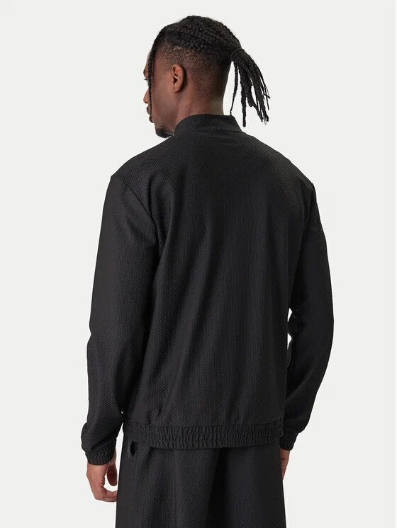 EMPORIO ARMANI EA7  Felpa Con Zip e Logo Dorato Uomo |  JEK PIT