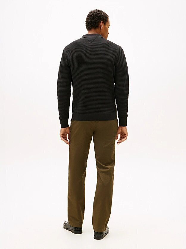 TOMMY HILFIGER  Polo Manica Lunga Structure Zip Thru Uomo |  JEK PIT