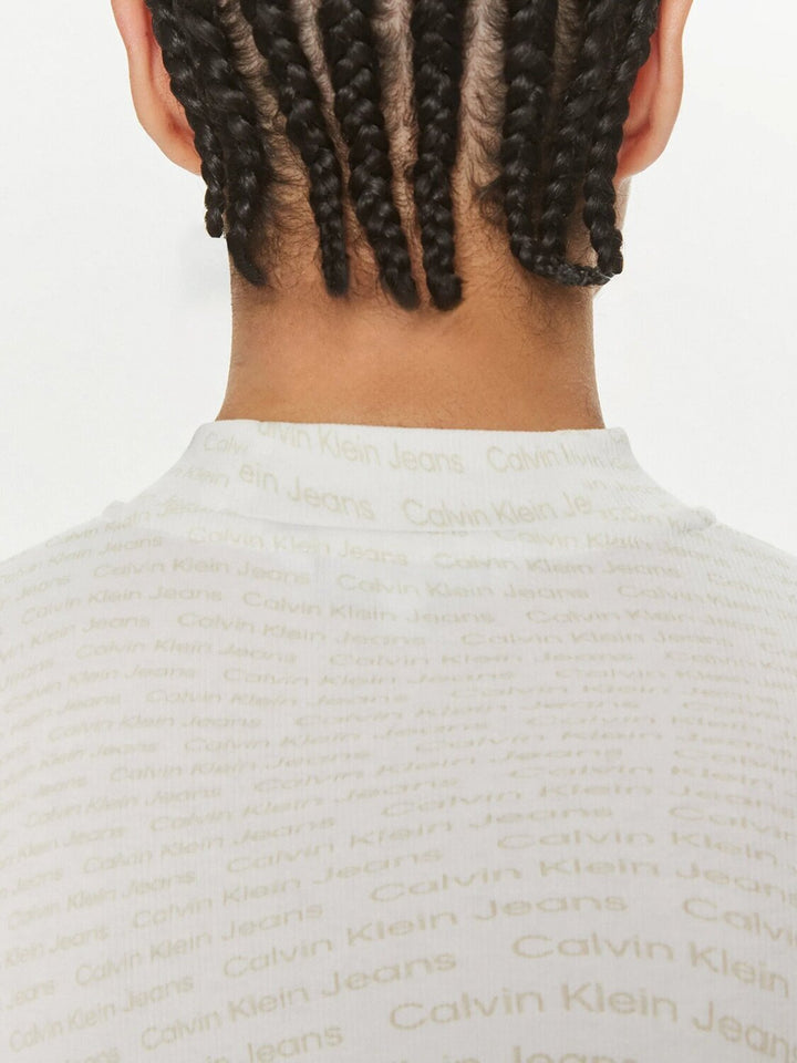 CALVIN KLEIN  t-Shirt Lupetto Logo Allover Donna |  JEK PIT