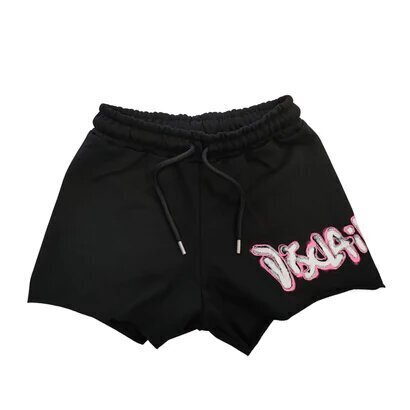 DISCLAIMER  Shorts In Felpa Sfilacciati Logo Gr Donna |  JEK PIT