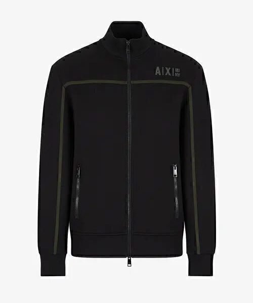 ARMANI EXCHANGE  Felpa Con Zip Banda Green Uomo |  JEK PIT