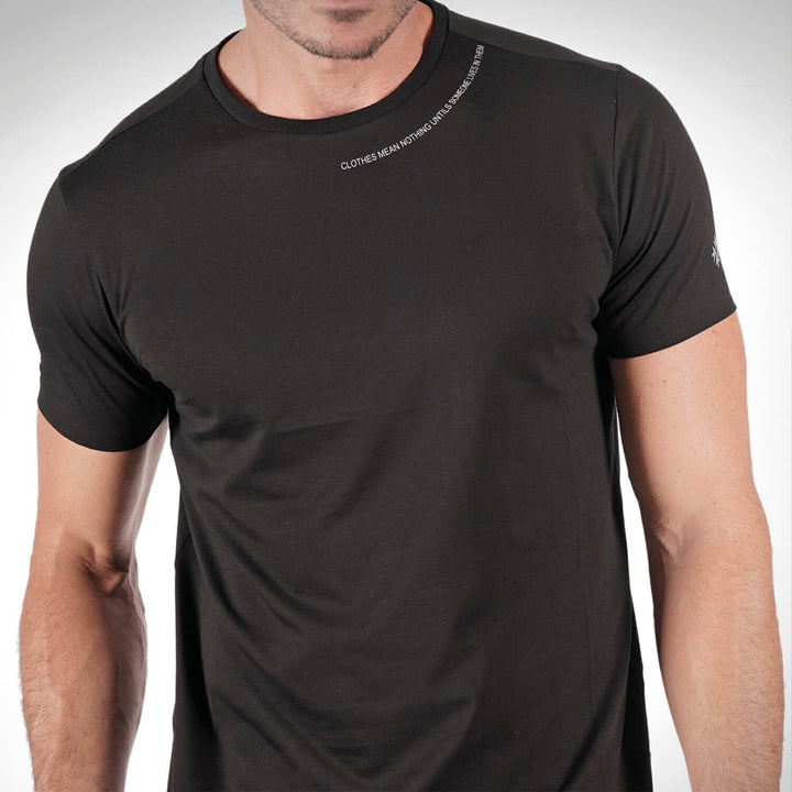 T-Shirt Stampa Collo E Logo Manica Uomo - JEK PIT